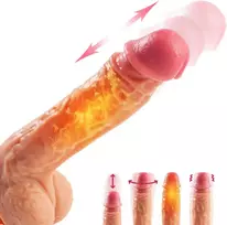 Tikroviškas dildo su nuotolinio valdymo pulteliu