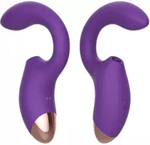 Vibruojantis ir laižantis G ir C taško klitorio stimuliatorius Dual Vibe