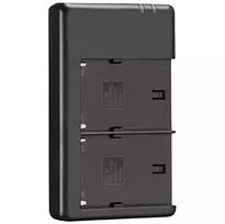 Baterijų Rinkinys - Westcott NP F970 Dviejų Baterijų Rinkinys su Dviejų USB Įkrovikliu 6600mAh Juodas