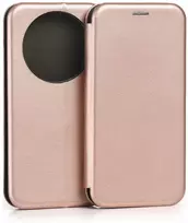 Dėklas Beline Book Magnetic do Honor Magic 8 Lite rožinė-auksinė