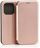 Dėklas Beline Book Magnetic do Realme 16 Pro rožinė-auksinė
