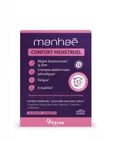 Prancūzija VITAVEA Manhaé Menstruacijų komfortui, 45 augalinės kilmės kapsulės
