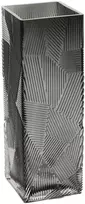Home4You Vaza ZANA 10x10xH30cm, pilkas stiklas