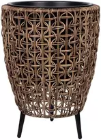 Home4You Vazonas WICKER 38x38xH54cm, rudas
