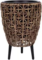Home4You Vazonas WICKER 28x28xH42cm, rudas