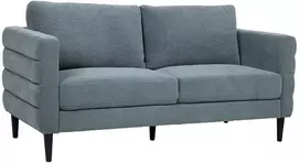 Home4You Sofa STEVENS 2-seater, greenish-pilkas