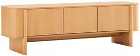 TV staliukas Home4You TV unit MORBEN 160x42xH50cm, melamine with oak decor