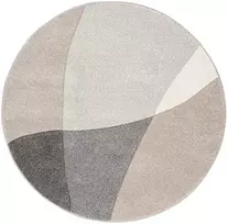 Home4You Carpet DIXIE CARVED-1, D200cm, pilka/smėlio spalvos