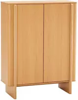 TV staliukas Home4You Highboard MORBEN 100x42xH130cm, melamine with oak decor