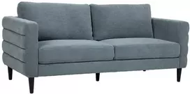 Home4You Sofa STEVENS 3-seater, greenish-pilkas
