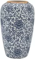 Home4You Vaza „TITAN STONE“, D17 x H27 cm, mėlyna gėlė