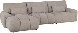 Home4You Kampinė sofa BARBARA LC, šviesiai ruda