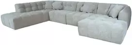 Home4You Kampinė sofa FORTE U formos, LC, smėlio spalvos