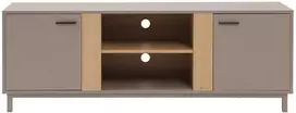 TV staliukas Home4You Televizoriaus staliukas „CLEO“ 150 x 40 x H53 cm, pilkai rudos spalvos