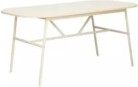 Home4You Valgomojo stalas DESMOND 160x90xH76cm, smėlio spalvos