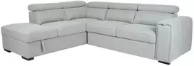 Home4You Kampinė sofa-lova ODELIA-2 LC, pilka