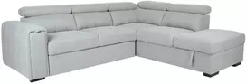 Home4You Kampinė sofa-lova ODELIA-2 RC, pilka