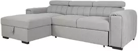 Home4You Kampinė sofa-lova ODELIA LC, pilka