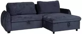 Home4You Mėlyna Kampinė sofa-lova CLOUD mėlyna