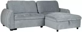 Home4You Kampinė sofa-lova CLOUD melsvai žalia