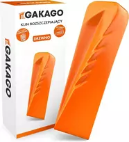 Gakago obrotinis skaldymo pleištas iš grūdintos plieninės masės, signalinė oranžinė, 1.78 kg