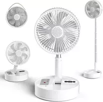Marchpower sulankstomas stalo ir grindų ventiliatorius su akumuliatoriumi, tylus veikimas, 4 greičių, 7200 mAh, 20 cm