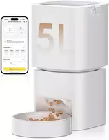 DUDUPET automatinis šėrimo dozatorius naminiams gyvūnams, Wi-Fi, 5 l talpa, programėlės valdymas, ZC-F09