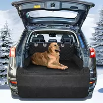 ANOSOSPECIAL automobilių bagažinės apsauga šunims, vandeniui atsparus juodas 200x130 cm poliesterio uždangalas SUV