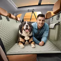 SHARLOVY vandeniui atsparus automobilio galinės sėdynės užvalkalas šunims, tvirtas Oxford audinys, 160x132 cm, dogcarseat-01