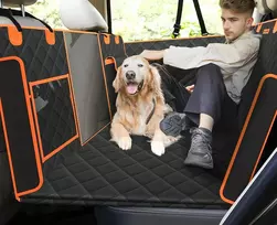 Pecute automobilio galinės sėdynės guolis šunims su tvirta dugno konstrukcija, 135x63 cm, PSC-11