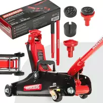 WERKBERG hidraulinis automobilio domkratas, niskoprofilinis, 2,5T, aukštis 80–380 mm