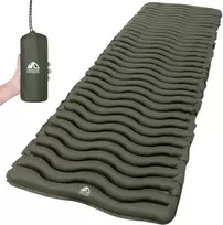 Sofa Unigear pripučiamas kempingo kilimėlis, 190x66x5,5 cm, nailonas, žalia