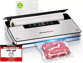 Bonsenkitchen vakuuminė pakavimo mašina, 135 W nerūdijančio plieno, automatinis, VS3201-V2