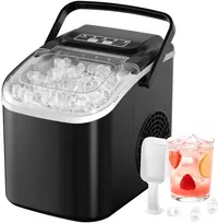 Acmeenjoy ledo gaminimo aparatas, 12 kg per parą, savaiminis valymas, 1,2 l talpos vandens bakas, HZB-12/Q