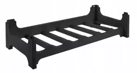 Songmics Keeeper vyno stovas Rico 6 buteliams 60x28x14 cm juodas