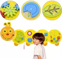 Viga Toys VIGA didelė medinė veiklos lenta Vikšras