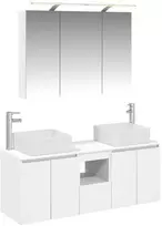 Vonios spintos komplektas 4 pcs Balta 100 x 14,5 x 70 cm