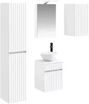 Vonios spintos komplektas 5 pcs Balta 40 x 10,5 x 60,5 cm