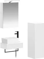 Vonios spintos komplektas 4 pcs Balta 50 x 14,5 x 70 cm