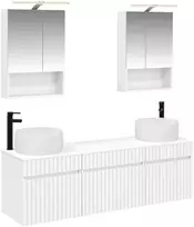 Vonios spintos komplektas 5 pcs Balta 50 x 14,5 x 70 cm
