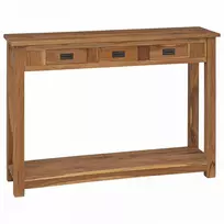 Konsolinis stalas Natūrali 110 x 30 x 80 cm Kieto teka medžio