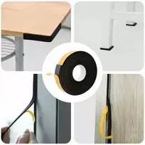 Savigautinė putų juosta 10 vnt. Juoda 30mm x 5m CR putplastis