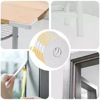 Savigautinė putų juosta 4 vnt. Balta 20mm x 5m CR putplastis