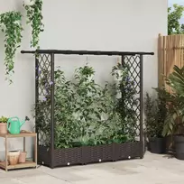 Pakeltas lovas su trelėmis ir stogu Ruda 164 x 40 x 123 cm PP