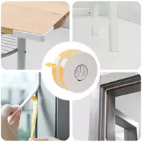 Savigautinė putų juosta 2 vnt. Balta 40mm x 5m CR putplastis