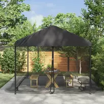 Uodų tinklelį pavėsinei 220 tinklas Juoda 6 x 3 x 2 m