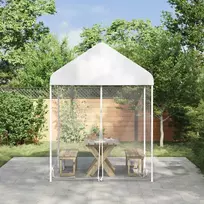 Uodų tinklelį pavėsinei 220 mesh Balta 2 x 2 x 2 m Poliesteris