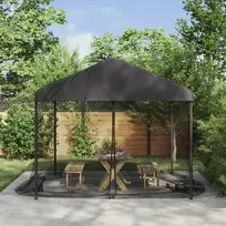 Uodų tinklelį pavėsinei 220 tinklas Juoda 3,6 x 3,6 x 2 m