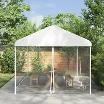 Uodų tinklelį pavėsinei 220 tinklas Balta 6 x 3 x 2 m