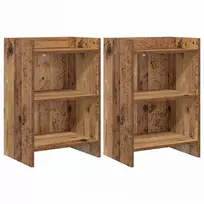 Naktiniai staliukai 2 pcs Sendintos medienos 40 x 30 x 60 cm